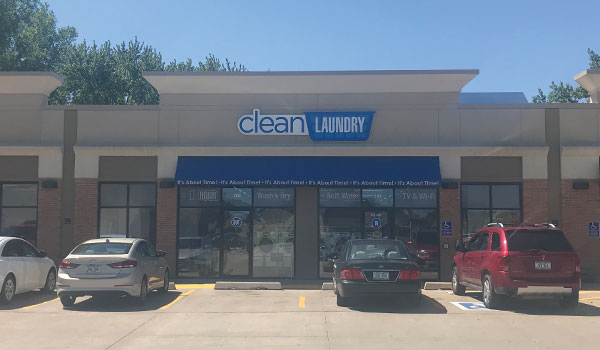 Clean Laundry laundromat storefront on Progress Ave in Waterloo, IA