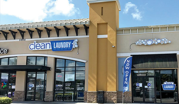 Clean Laundry laundromat storefront on Lee Rd. in Orlando, FL