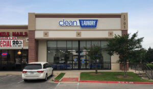 Clean Laundry laundromat storefront on Parmer Ln in Austin, TX